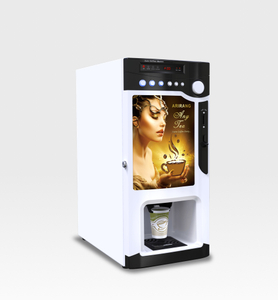 Máquina expendedora de café instantáneo espresso con dispensador de tazas