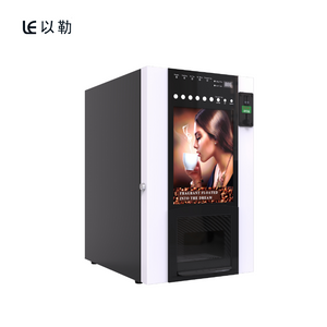 Pequeña y conveniente máquina expendedora de café caliente