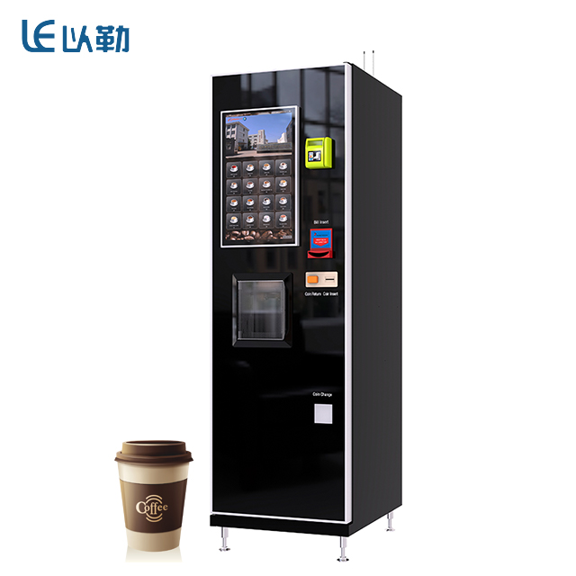 Máquina expendedora automática de café de pago múltiple con pantalla táctil